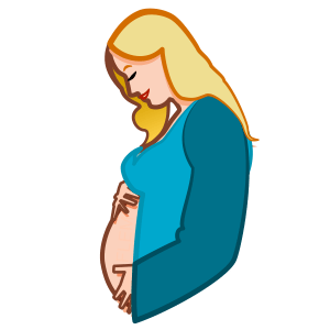 illustration de femme enceinte